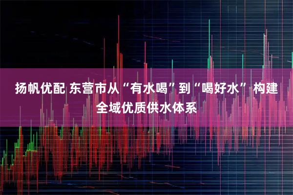 扬帆优配 东营市从“有水喝”到“喝好水” 构建全域优质供水体系